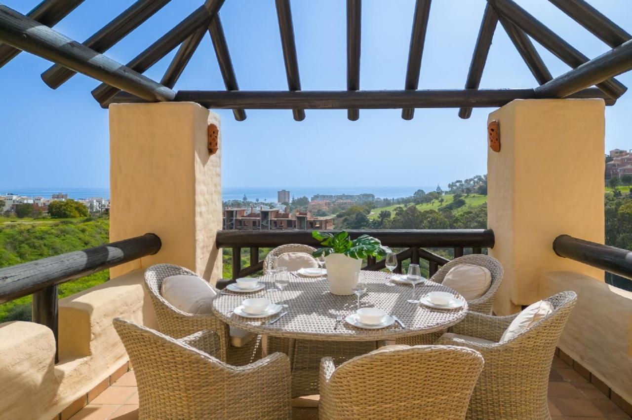 15 First Line Penthouse With Wonderful Seaview Near Duquesa Golf Manilva Andalucia Apartment Exterior photo